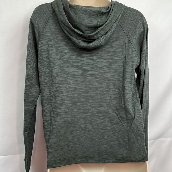 Chaser Green long sleeve hooded shirt in Olive space dye NWT size small - Picture 8 of 13